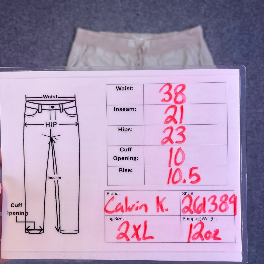 Calvin Klein Capri Pants Womens 2XL Khaki Tan Utility Casual Hiking Crops 38x21 - Picture 4 of 12
